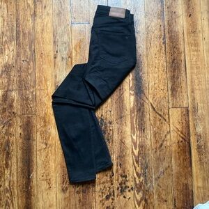 madewell black skinny 9” high rise jeans